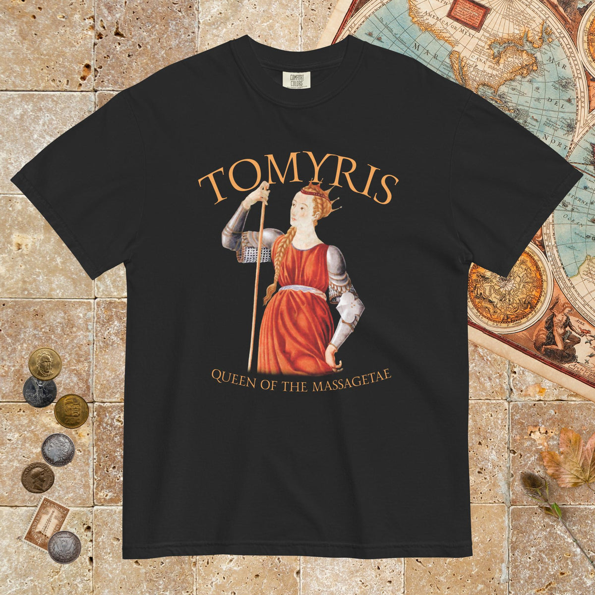 Black Tomyris Queen of the Massagetae - Premium Tee - history buff gift by HistoHead