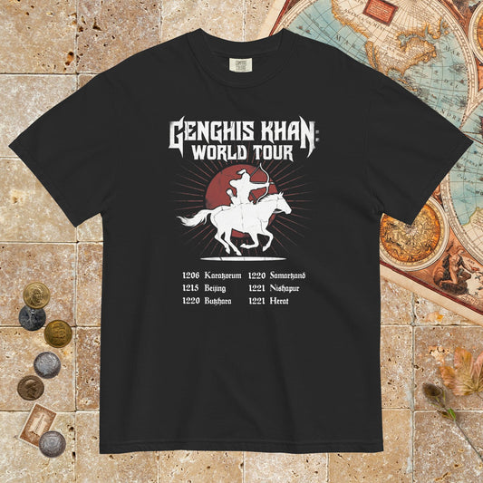 Black Genghis Khan World Tour - Premium Tee - history buff gift by HistoHead