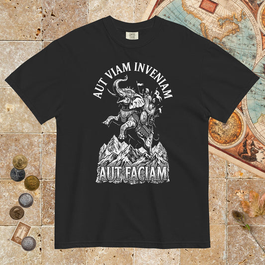 Black Aut Viam Inveniam Hannibal Quote - Premium Tee - history buff gift by HistoHead