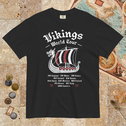 Black Vikings World Tour - Premium Tee - history buff gift by HistoHead