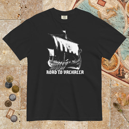 Black Road to Valhalla - Premium Tee - history buff gift by HistoHead