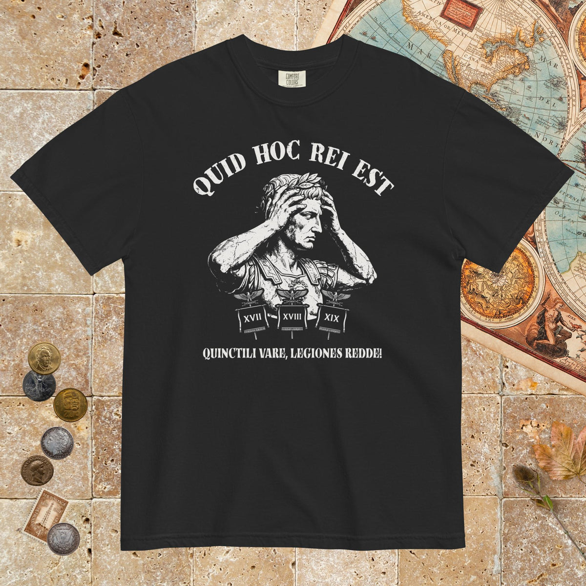 Black Augustus What the Hell Is This Latin - Premium Tee - history buff gift by HistoHead
