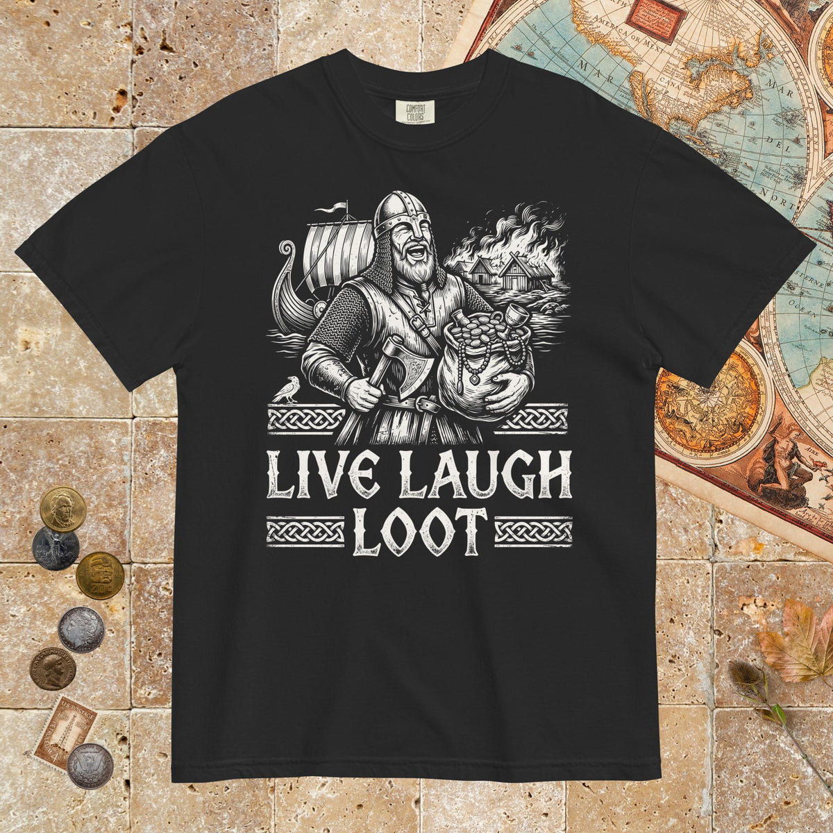 Black Live Laugh Loot - Premium Tee - history buff gift by HistoHead