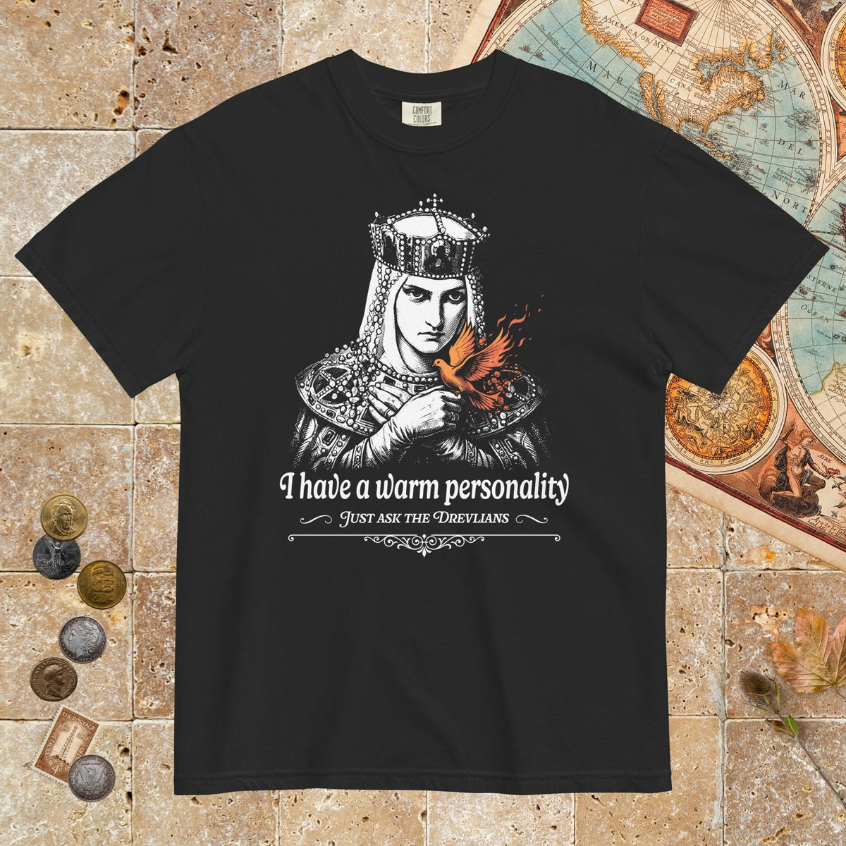 Black Olga of Kiev I Have a Warm Personality - Premium Tee - history buff gift by HistoHead