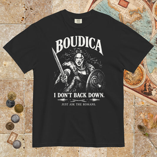 Black Boudica I Don't Back Down - Premium Tee - history buff gift by HistoHead