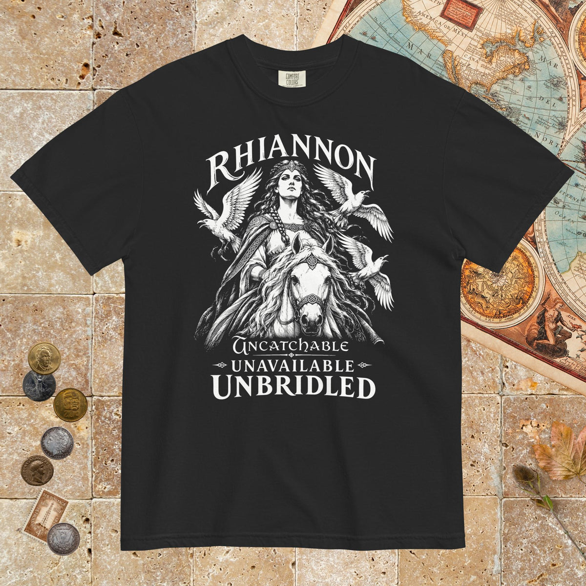 Black Rhiannon Uncatchable Unavailable Unbridled - Premium Tee - history buff gift by HistoHead