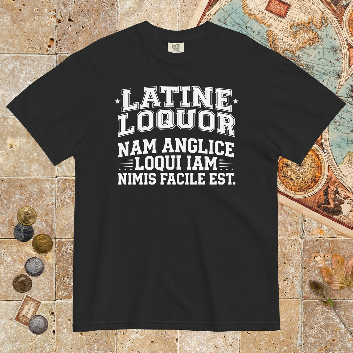 Black I Speak Latin Because English Is Too Easy Now - Premium Tee - history buff gift by HistoHead