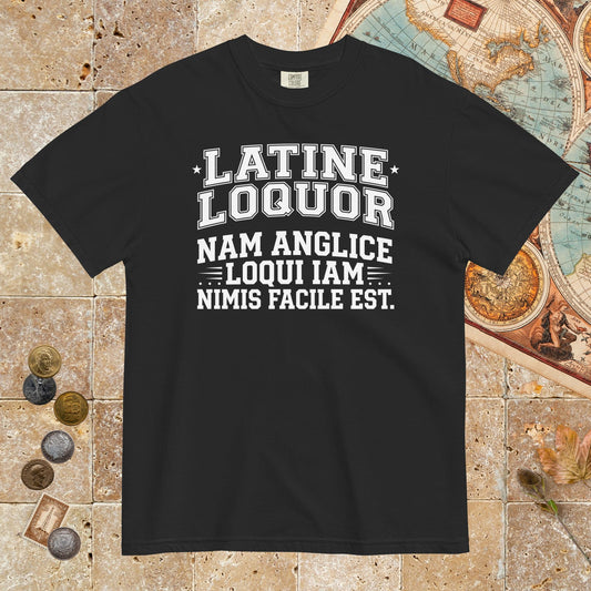 Black I Speak Latin Because English Is Too Easy Now - Premium Tee - history buff gift by HistoHead