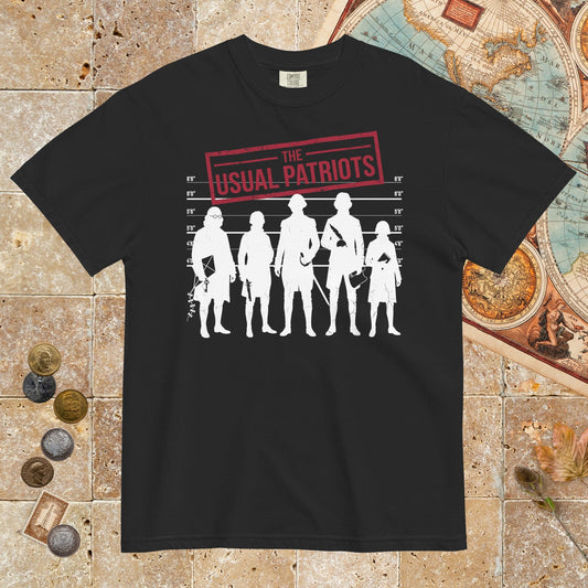 Black The Usual Patriots - Premium Tee - history buff gift by HistoHead