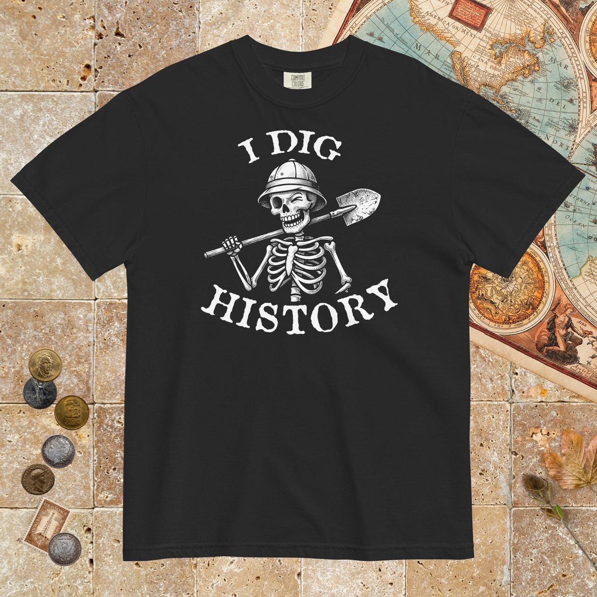 Black I Dig History - Premium Tee - history buff gift by HistoHead