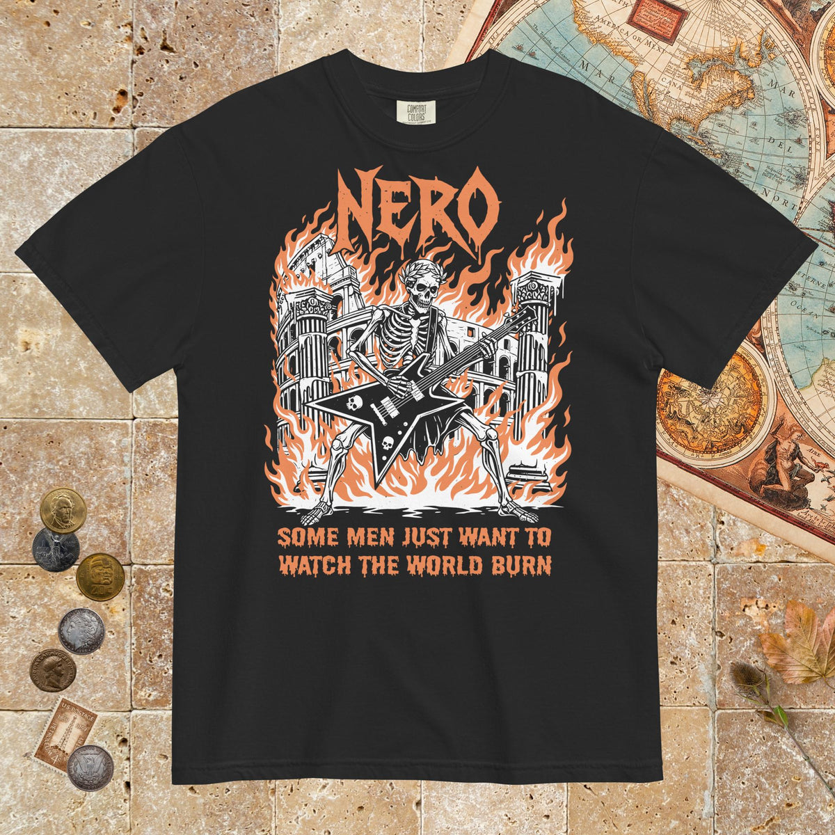 Black Nero Watch the World Burn - Premium Tee - history buff gift by HistoHead