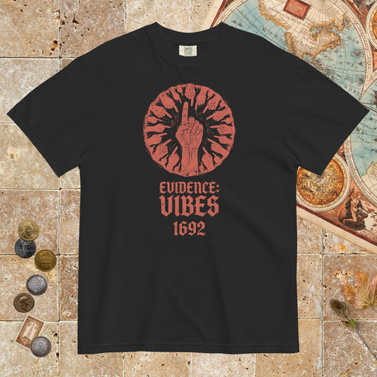 Black 1692 Salem Witch Trials Evidence - Premium Tee - history buff gift by HistoHead