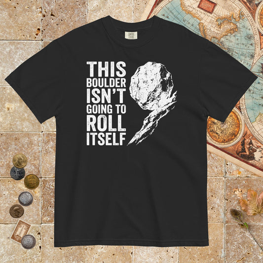 Black Sisyphus This Boulder Isn't Going to Roll Itself - Premium Tee - history buff gift by HistoHead