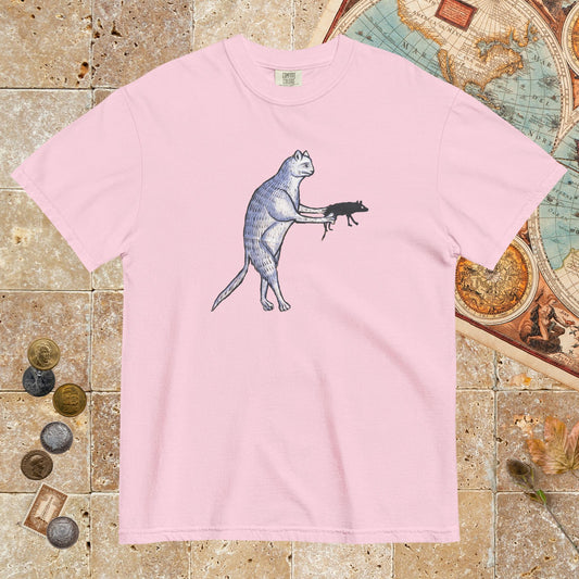 Blossom Weird Medieval Cat's Mouse-Gun - Premium Tee - history buff gift by HistoHead