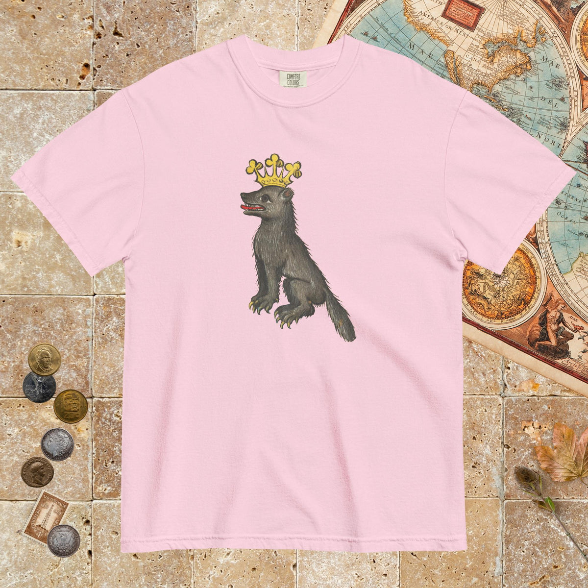 Blossom Medieval Wolf King - Premium Tee - history buff gift by HistoHead