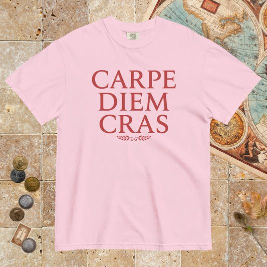 Blossom Seize the Day Tomorrow in Latin - Premium Tee - history buff gift by HistoHead