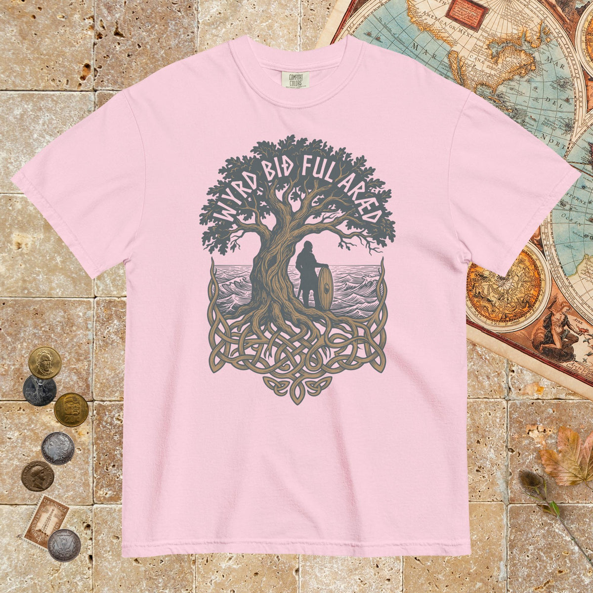 Blossom Old English Fate Is Inexorable - Premium Tee - history buff gift by HistoHead