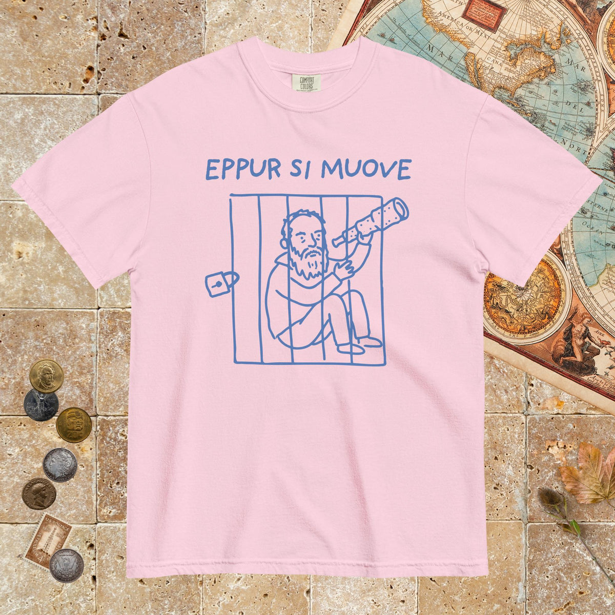 Blossom Galileo Galilei And Yet It Moves - Premium Tee - history buff gift by HistoHead