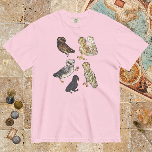 Blossom Weird Medieval Owls - Premium Tee - history buff gift by HistoHead