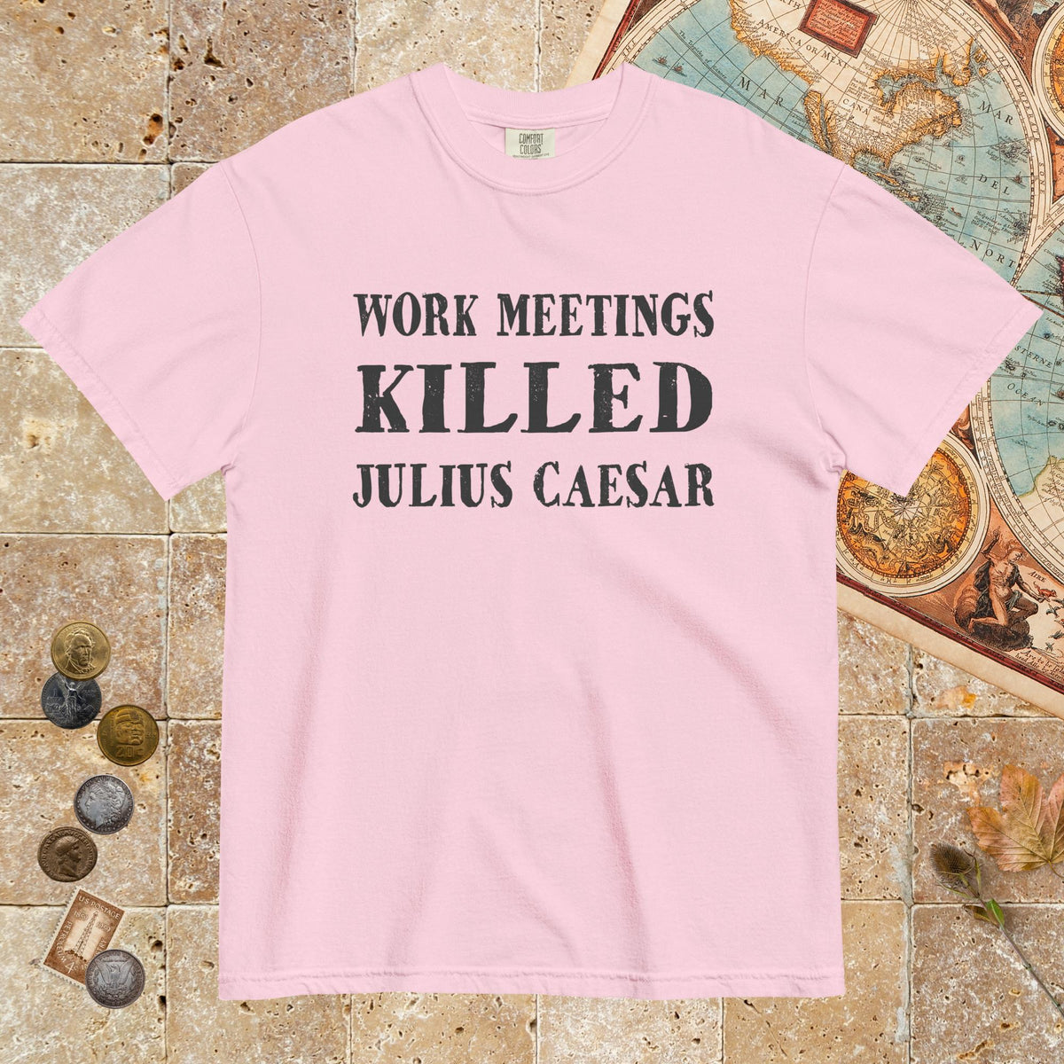 Blossom Work Meetings Killed Julius Caesar - Premium Tee - history buff gift by HistoHead