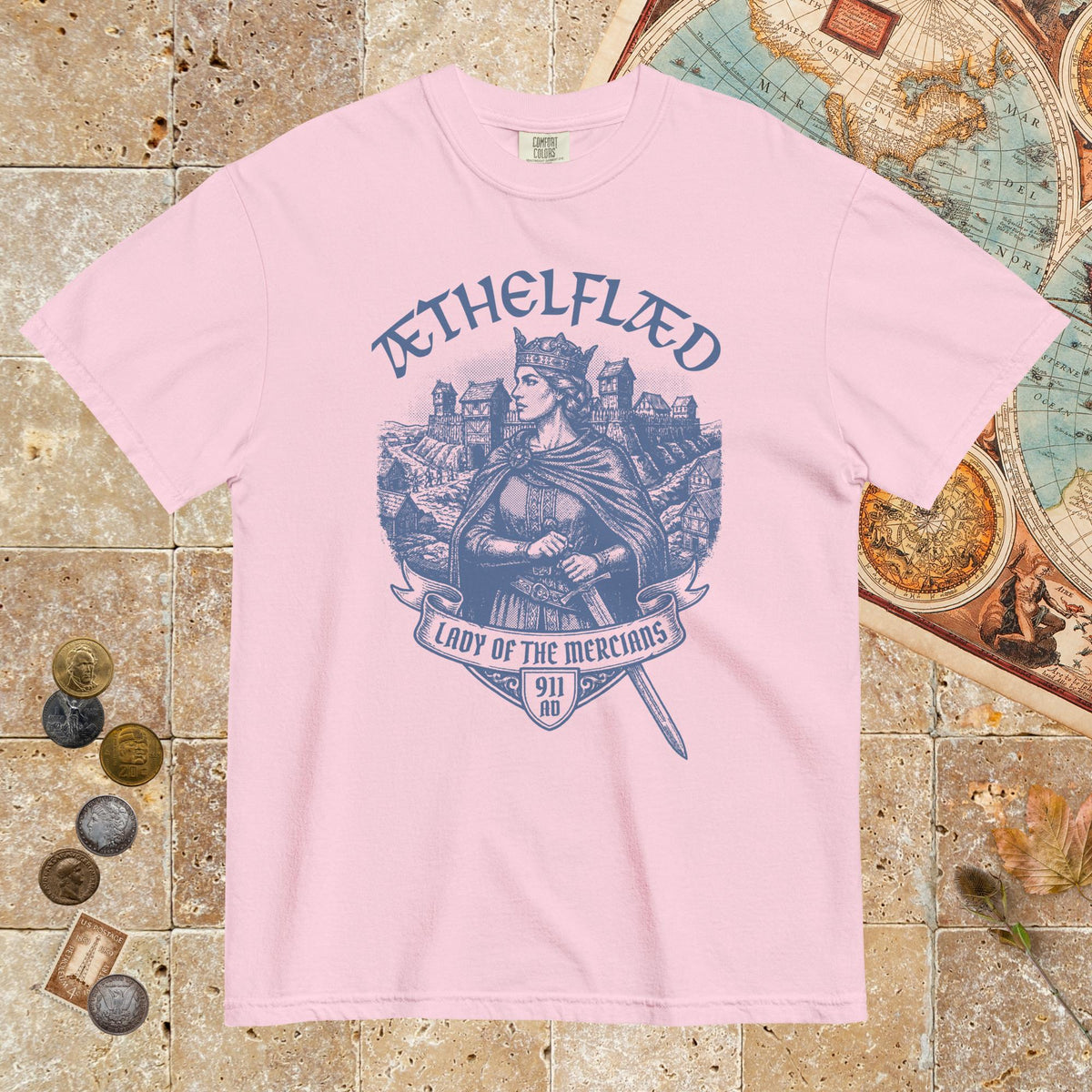 Blossom Æthelflæd Lady of the Mercians - Premium Tee - history buff gift by HistoHead