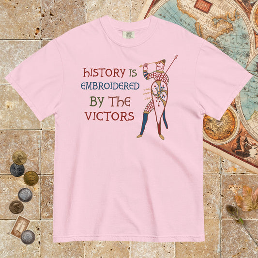 Blossom Harold Godwinson History Is Embroidered by the Victors Bayeux Tapestry - Premium Tee - history buff gift by HistoHead