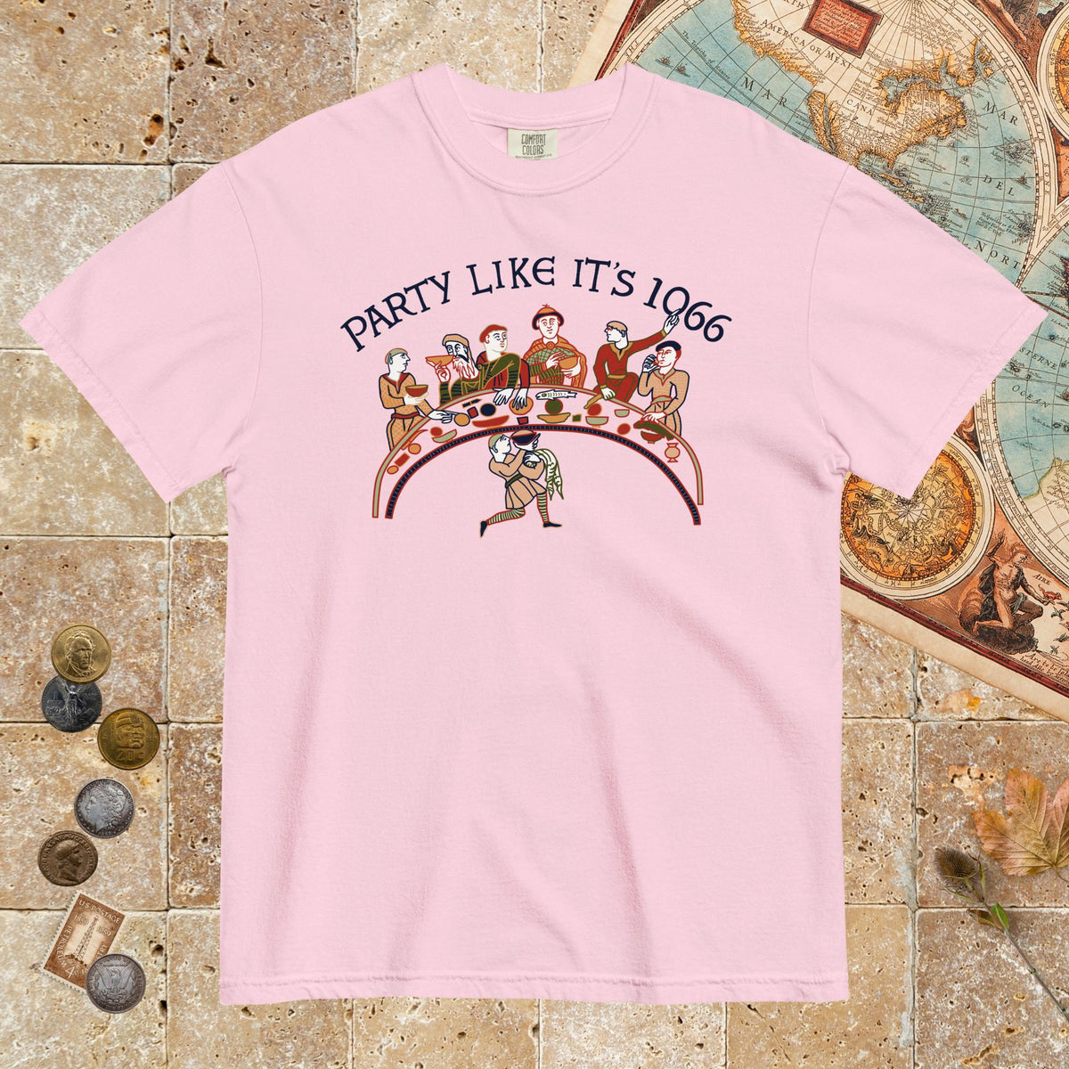Blossom Bayeux Tapestry Party Like It's 1066 - Premium Tee - history buff gift by HistoHead