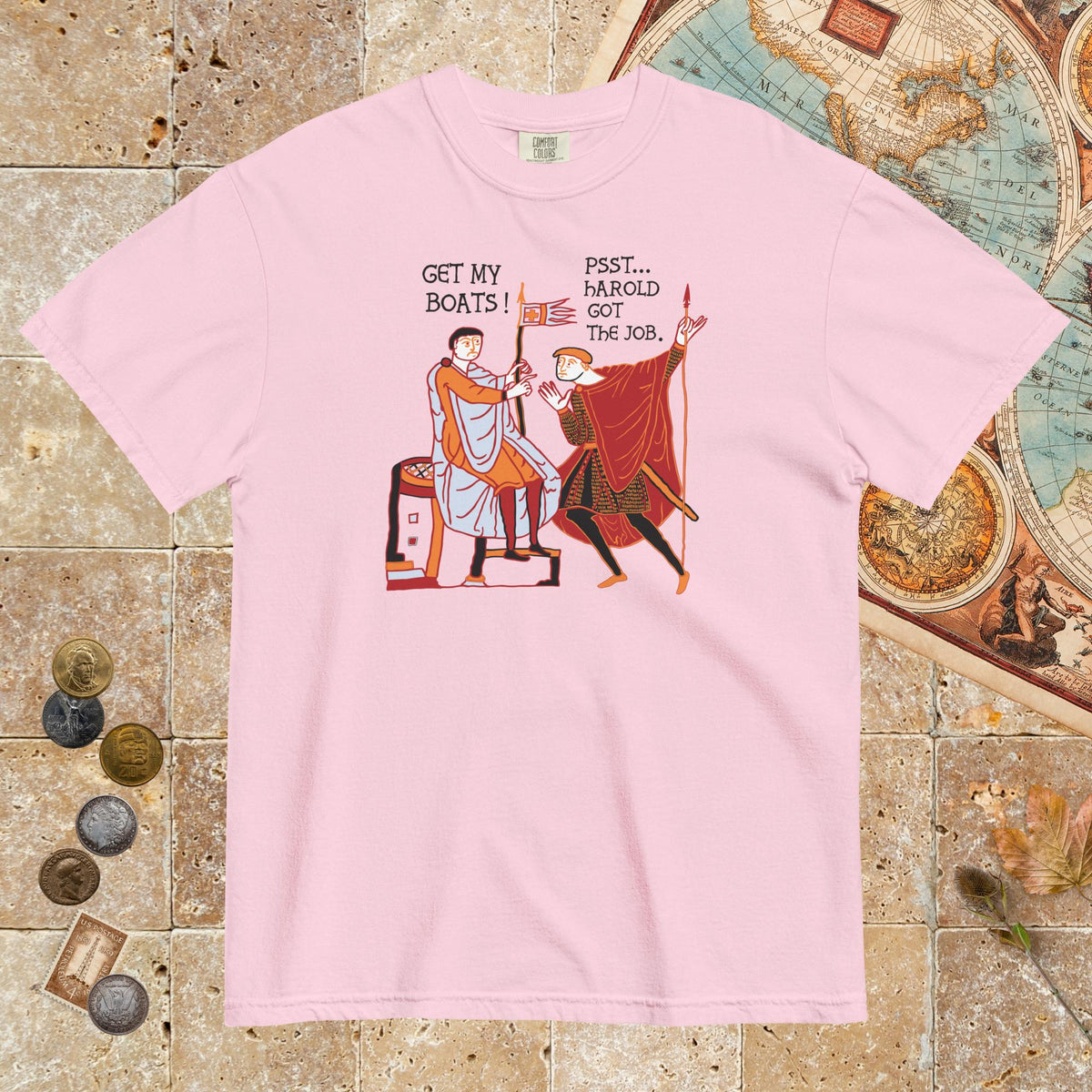 Blossom Bayeux Tapestry Harold Got the Job - Premium Tee - history buff gift by HistoHead