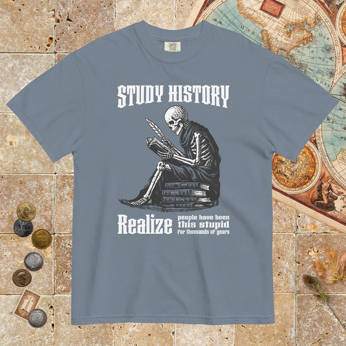 Blue Jean Study History - Premium Tee - history buff gift by HistoHead
