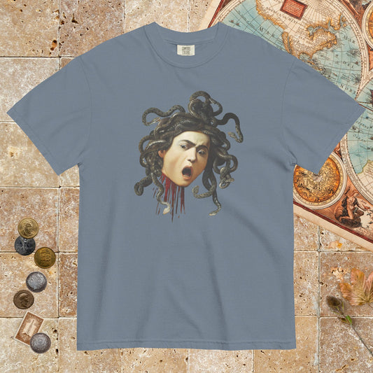 Blue Jean Medusa by Caravaggio - Premium Tee - history buff gift by HistoHead