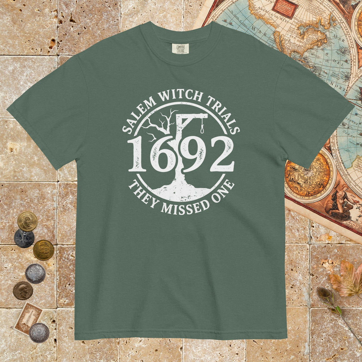 Blue Spruce Salem Witch Trials They Missed One - Premium Tee - history buff gift by HistoHead