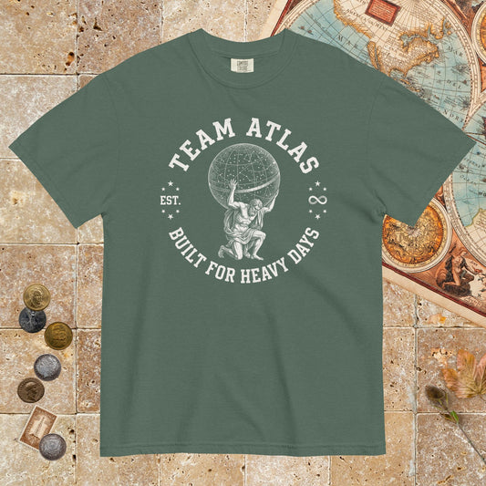 Blue Spruce Team Atlas Built For Heavy Days - Premium Tee - history buff gift by HistoHead