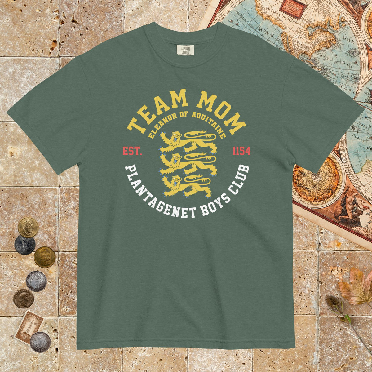 Blue Spruce Team Mom Eleanor of Aquitaine - Premium Tee - history buff gift by HistoHead