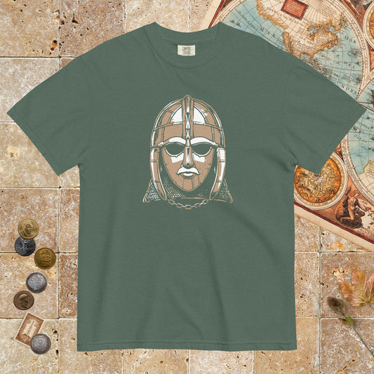 Blue Spruce Sutton Hoo Helmet - Premium Tee - history buff gift by HistoHead