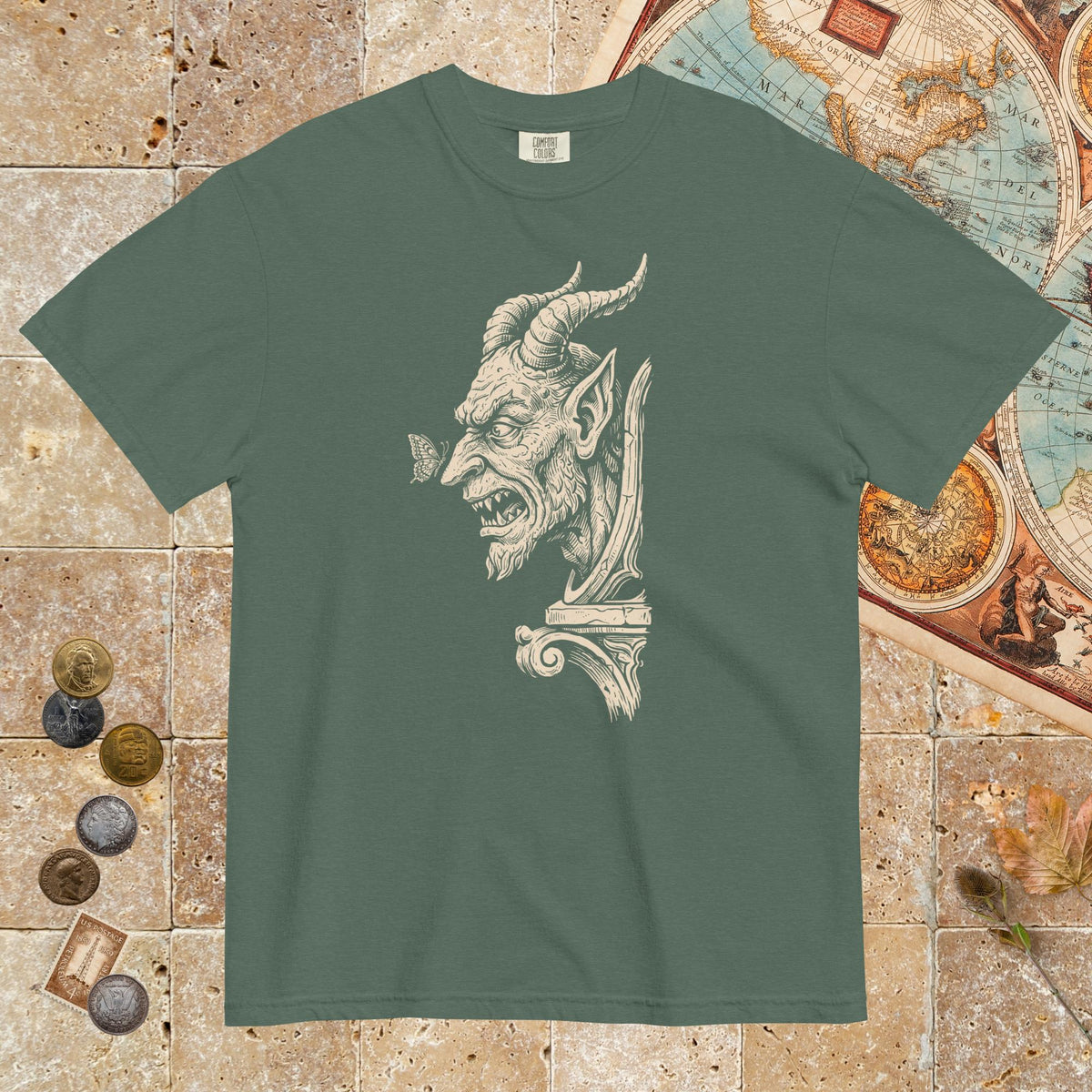 Blue Spruce Grotesque and Butterfly - Premium Tee - history buff gift by HistoHead
