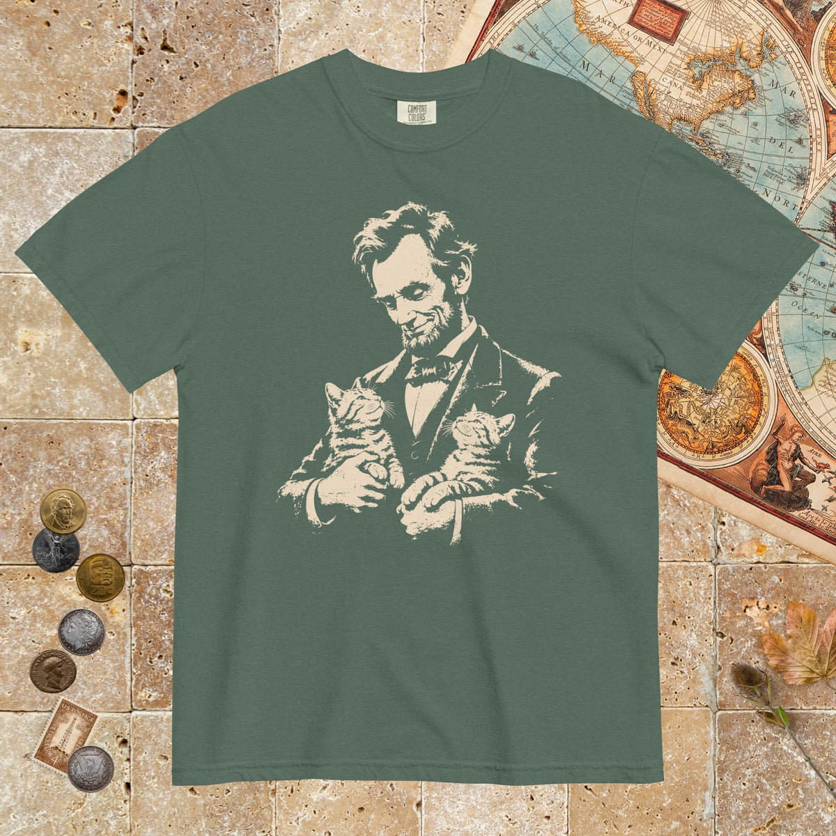 Blue Spruce Lincoln's Cats - Premium Tee - history buff gift by HistoHead