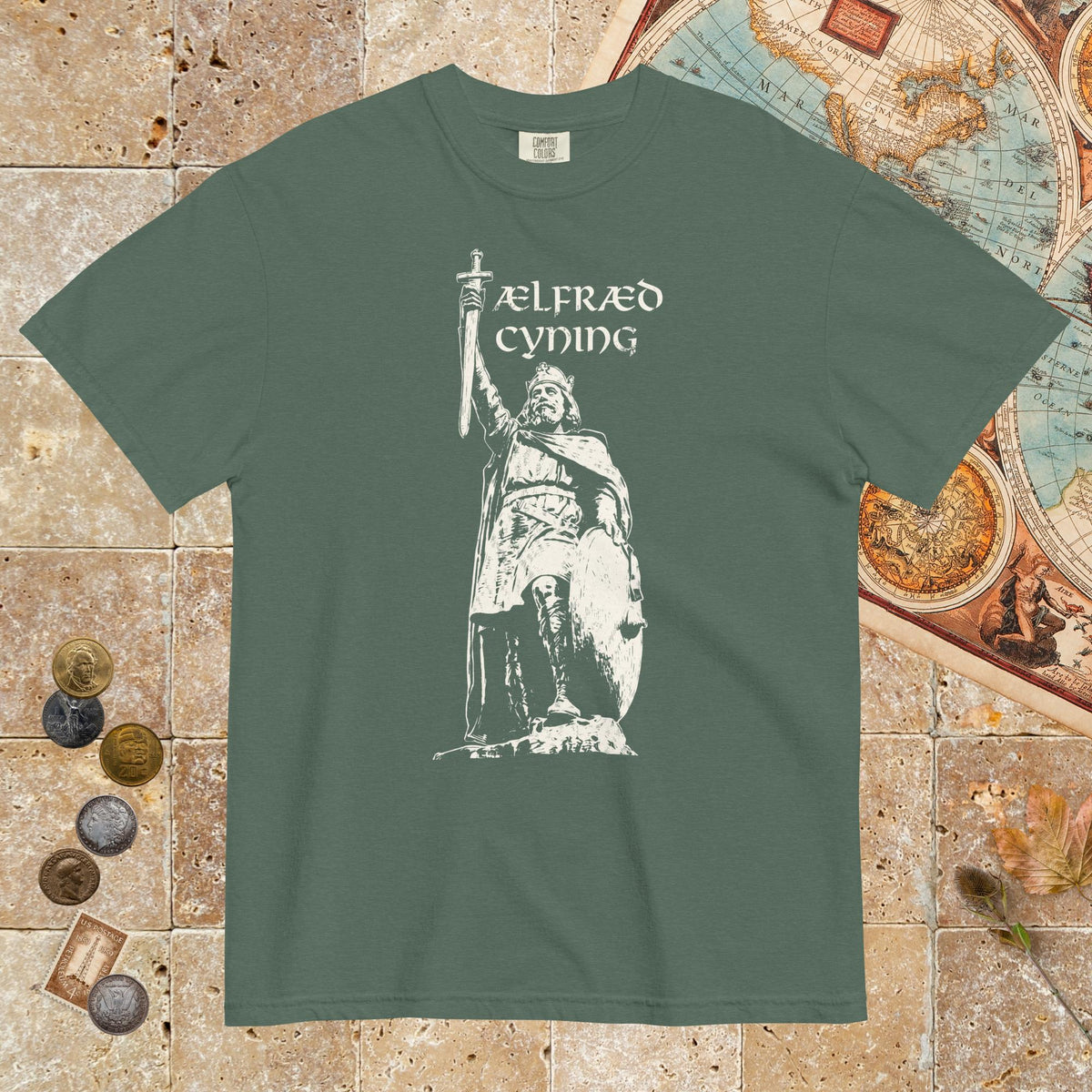 Blue Spruce Alfred the Great - Premium Tee - history buff gift by HistoHead
