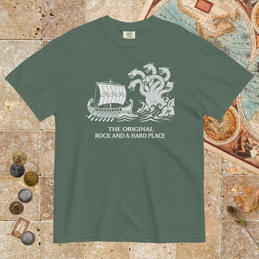 Blue Spruce Odyssey Rock and a Hard Place - Premium Tee - history buff gift by HistoHead