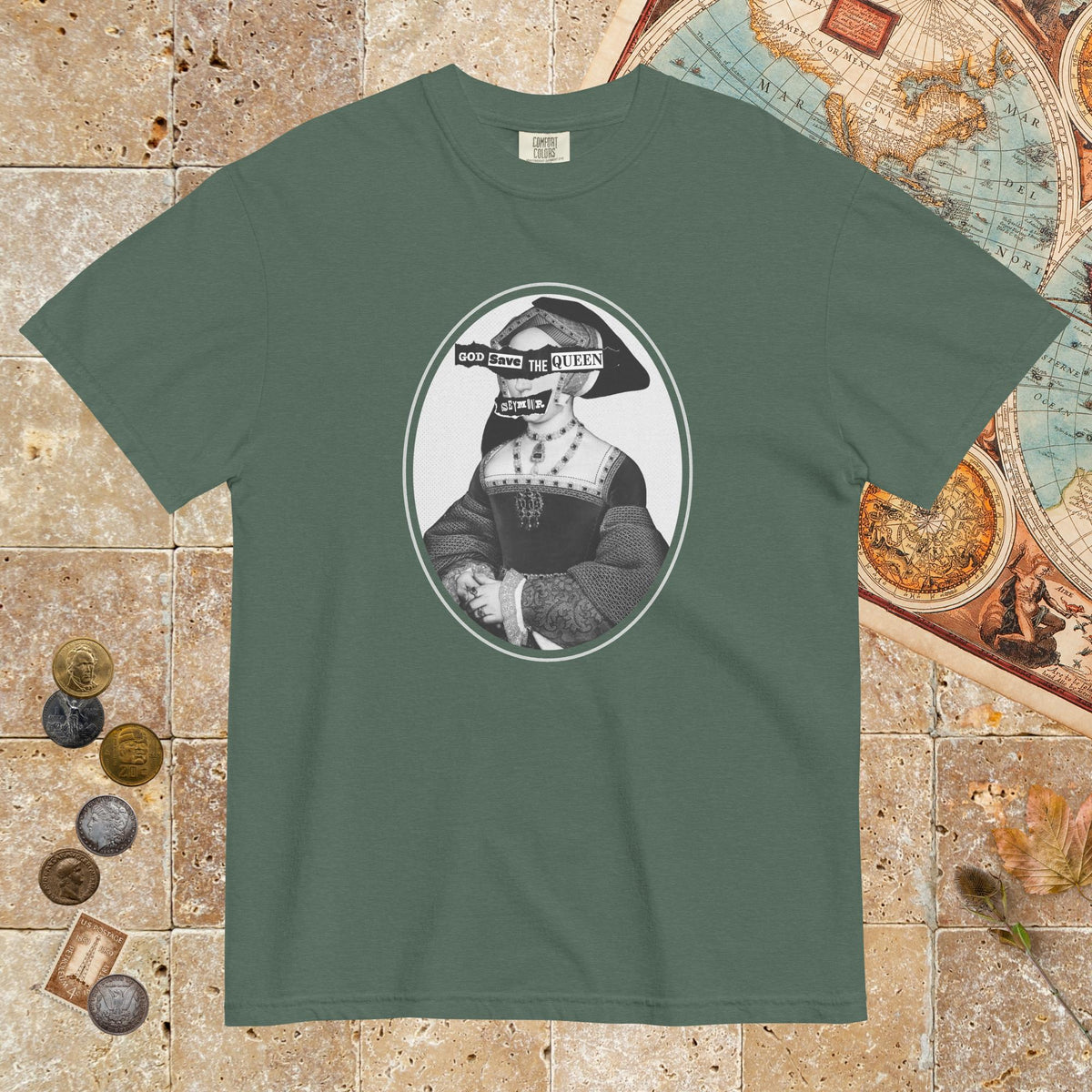 Blue Spruce God Save the Queen Jane Seymour - Premium Tee - history buff gift by HistoHead