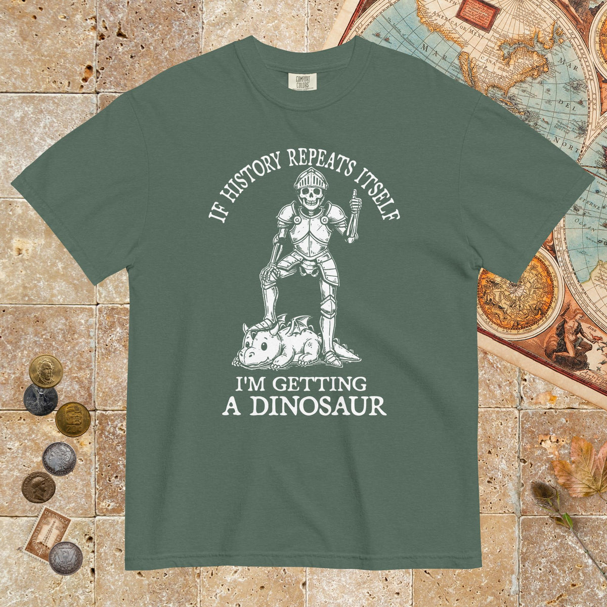 Blue Spruce I'm Getting a Dinosaur - Premium Tee - history buff gift by HistoHead