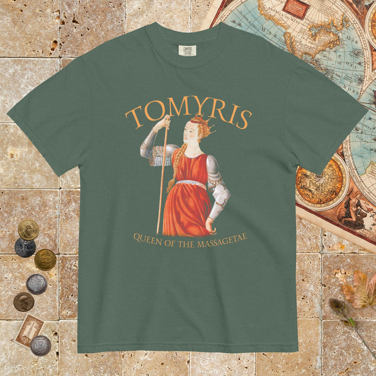 Blue Spruce Tomyris Queen of the Massagetae - Premium Tee - history buff gift by HistoHead