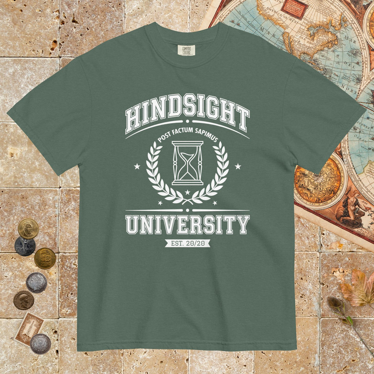 Blue Spruce Hindsight University - Premium Tee - history buff gift by HistoHead
