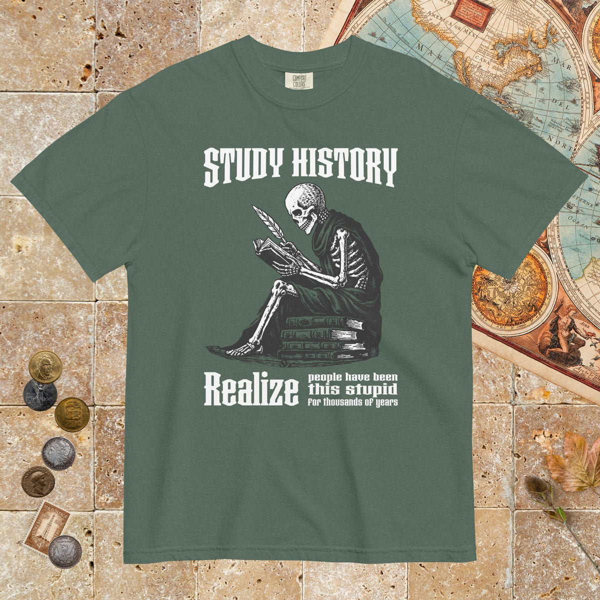 Blue Spruce Study History - Premium Tee - history buff gift by HistoHead
