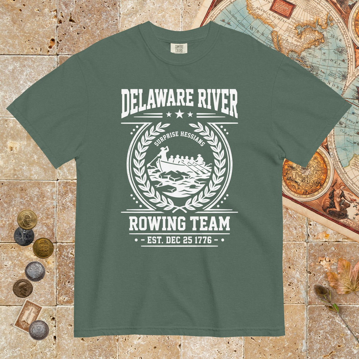 Blue Spruce Delaware River Rowing Team - Premium Tee - history buff gift by HistoHead