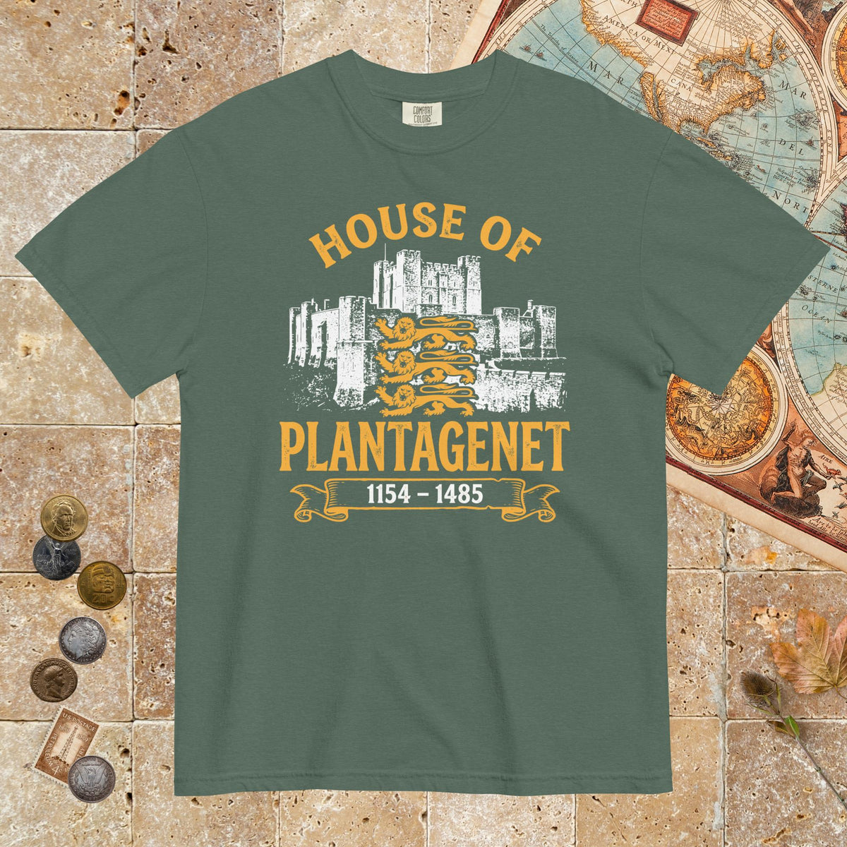 Blue Spruce House of Plantagenet - Premium Tee - history buff gift by HistoHead