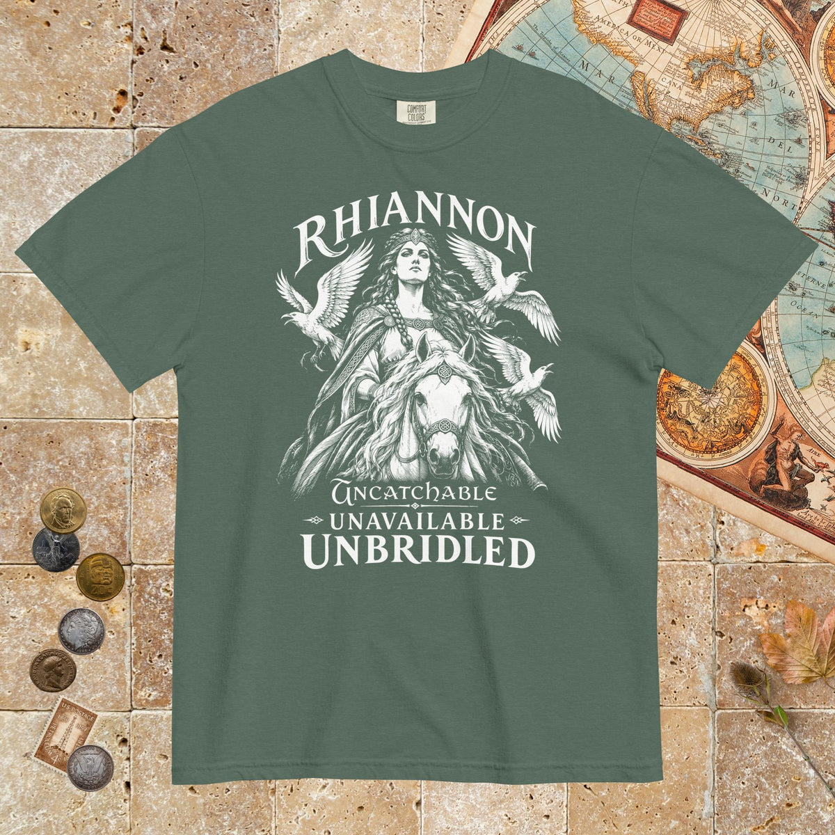 Blue Spruce Rhiannon Uncatchable Unavailable Unbridled - Premium Tee - history buff gift by HistoHead