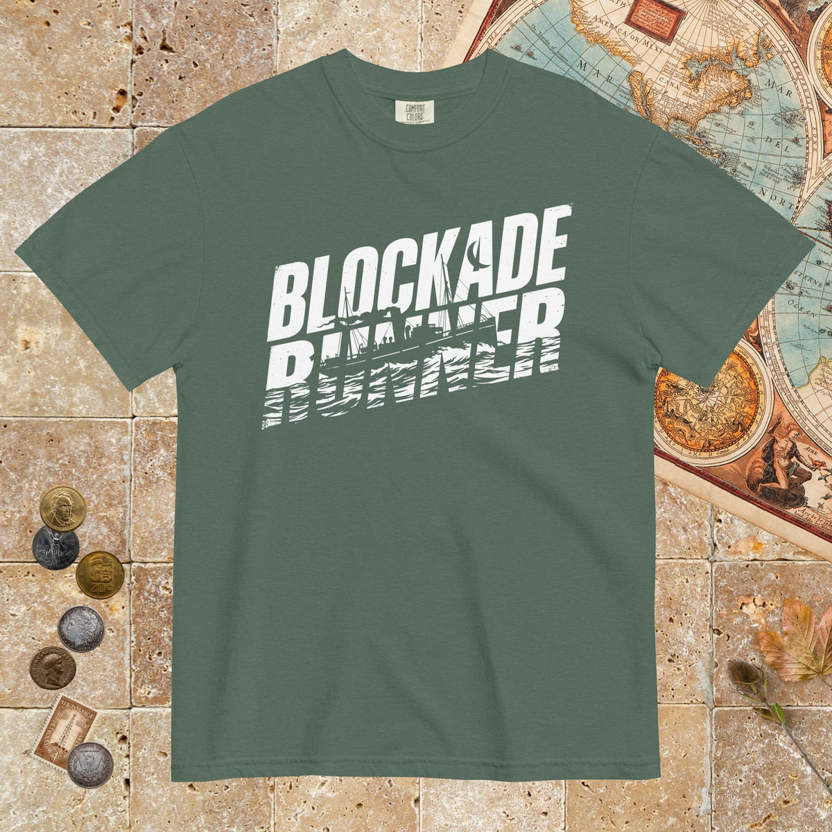 Blue Spruce Blockade Runner - Premium Tee - history buff gift by HistoHead