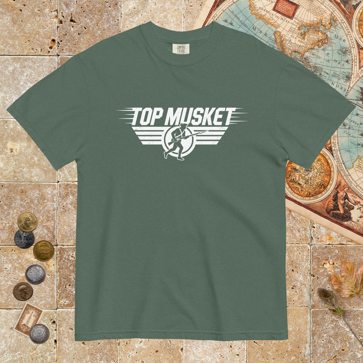 Blue Spruce Top Musket - Premium Tee - history buff gift by HistoHead