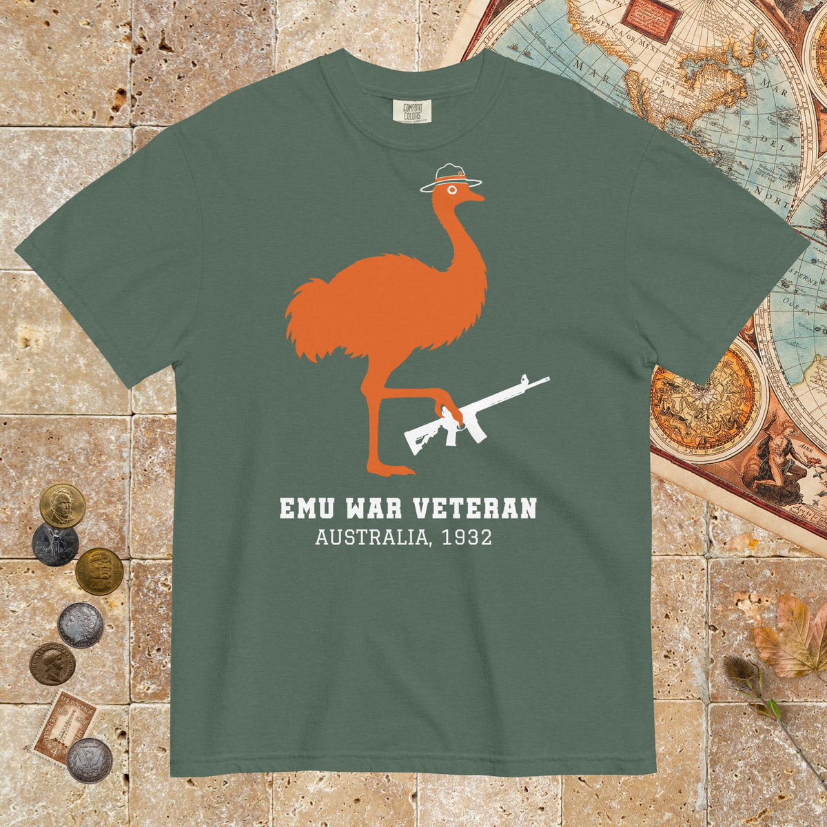 Blue Spruce Emu War Veteran - Premium Tee - history buff gift by HistoHead