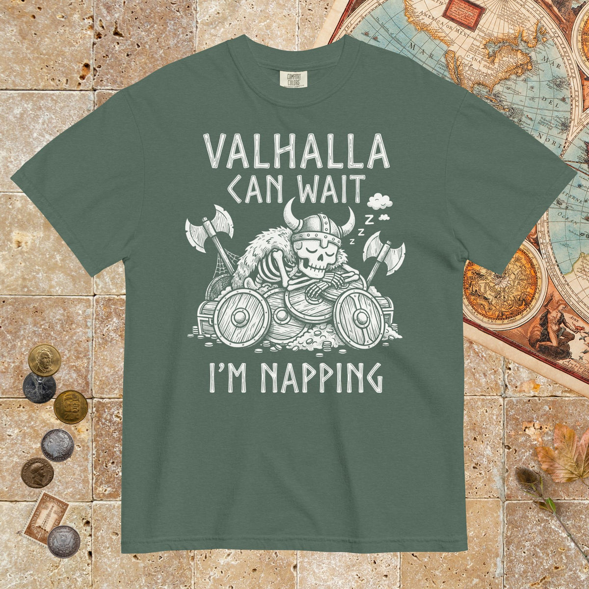 Blue Spruce Valhalla Can Wait - Premium Tee - history buff gift by HistoHead